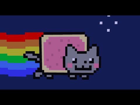 Item frame Nyan cat