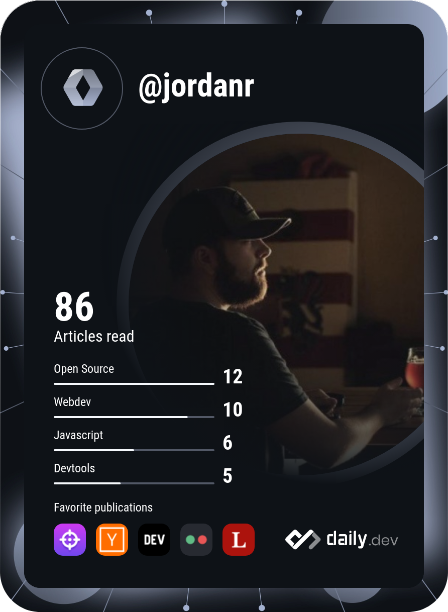 Jordan's Dev Card