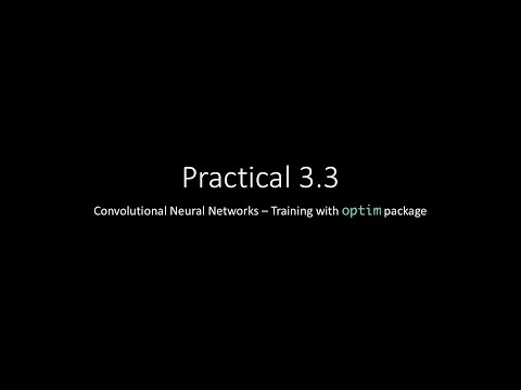 Practical 3.3 - CNN models