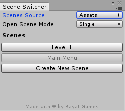 Scene Switcher Window