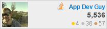 profile for App Dev Guy at Stack Overflow, Q&A for professional and enthusiast programmers