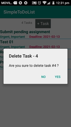 ScreenShoot Delete Task