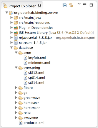 ZWave Product Database