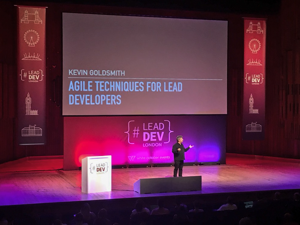 Speaking at the LeadDev conference