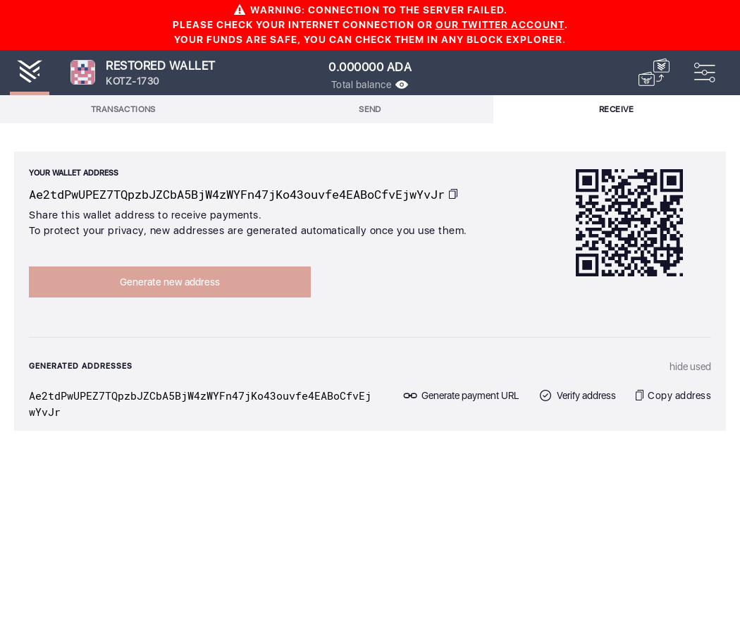 Restoring a paper wallet IT72/13_147-I should see the addresses exactly list them.png