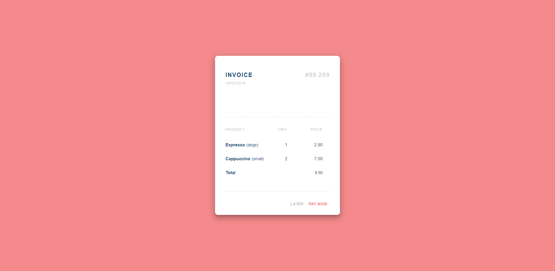 Invoice Frontend