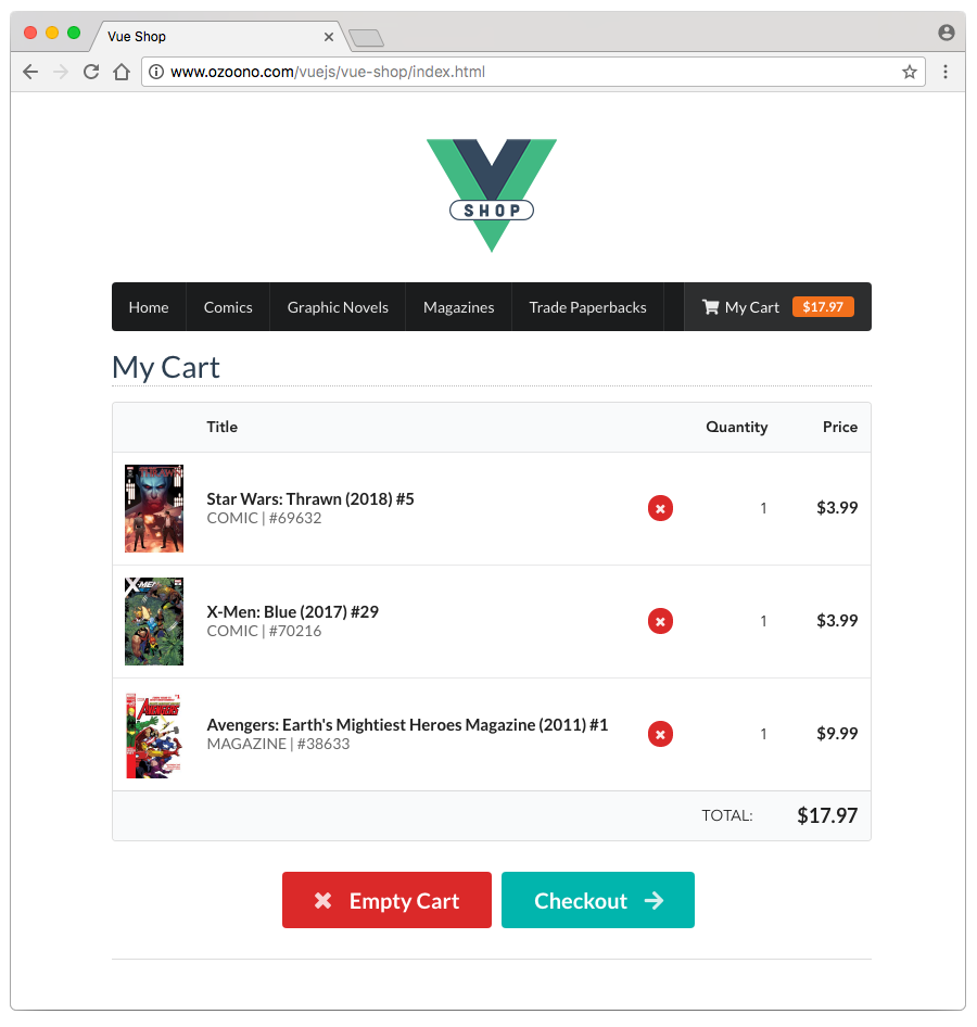 vue-shop demo