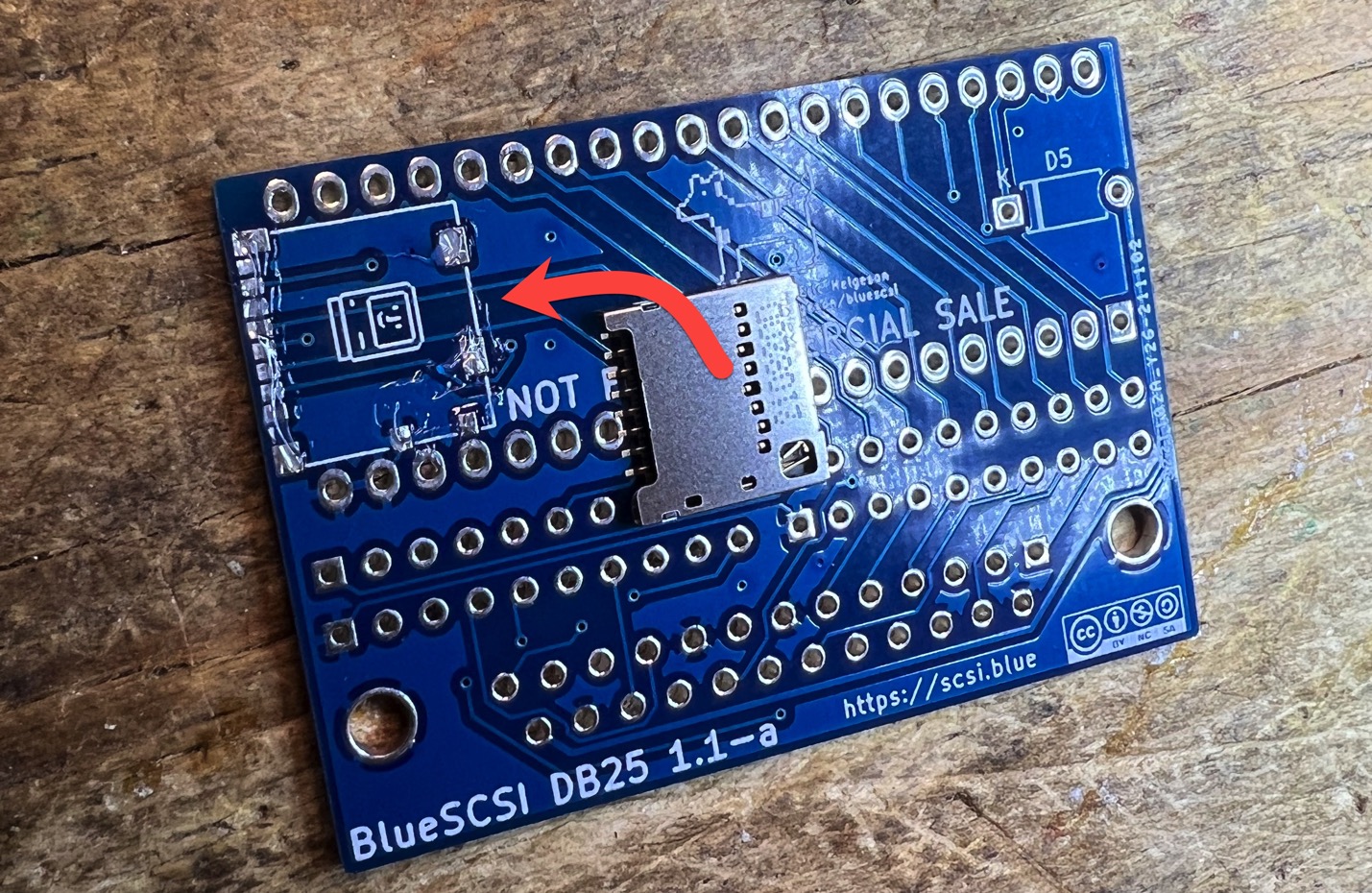 SD slot placement