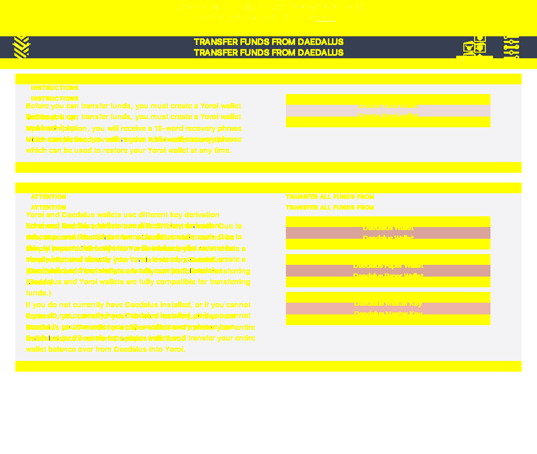 Yoroi TRANSFER FUNDS FROM DAEDALUS screen validation IT29/5_69-I see all necessary elements on TRANSFER FUNDS FROM DAEDALUS screen.png