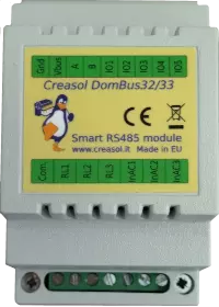 DomBus32 domotic module with 3 relay outputs