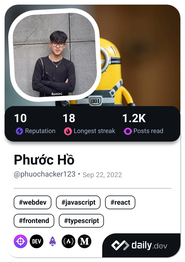 Phước Hồ's Dev Card