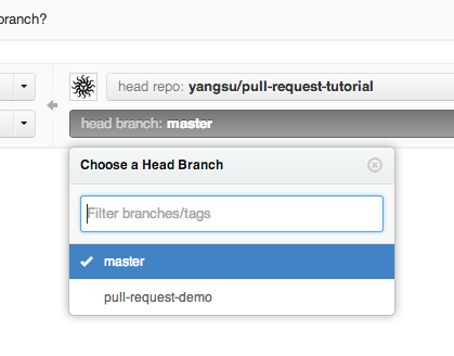 Head Branch Dropdown