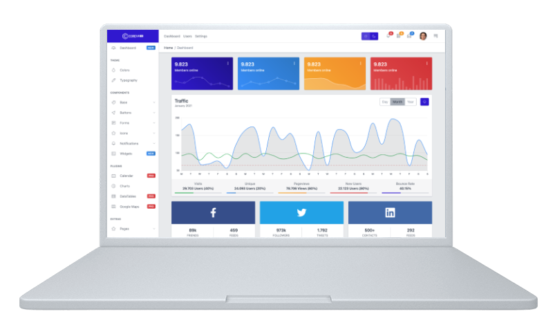 CoreUI Pro Bootstrap Admin Template