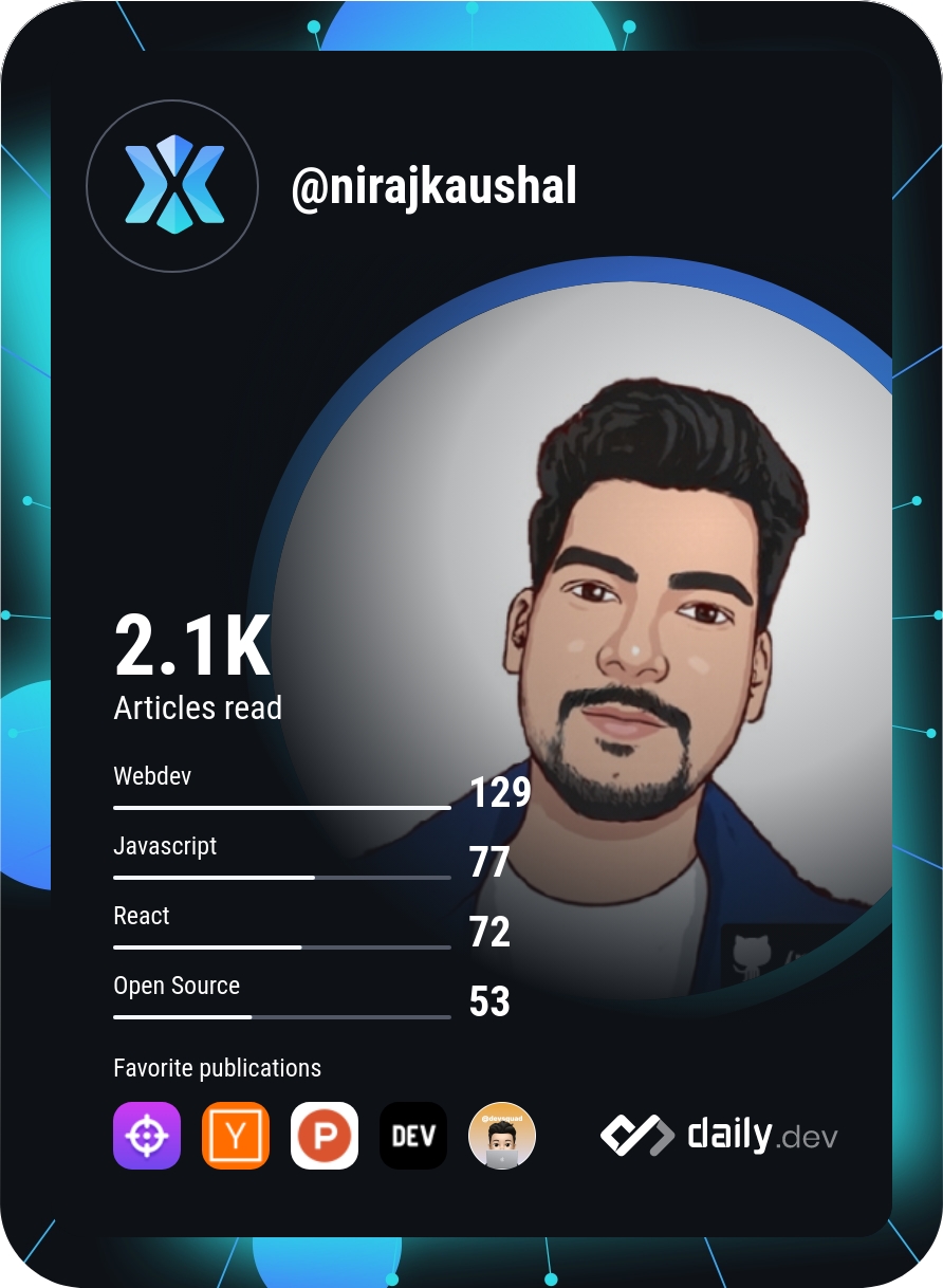 Niraj Kaushal's Dev Card