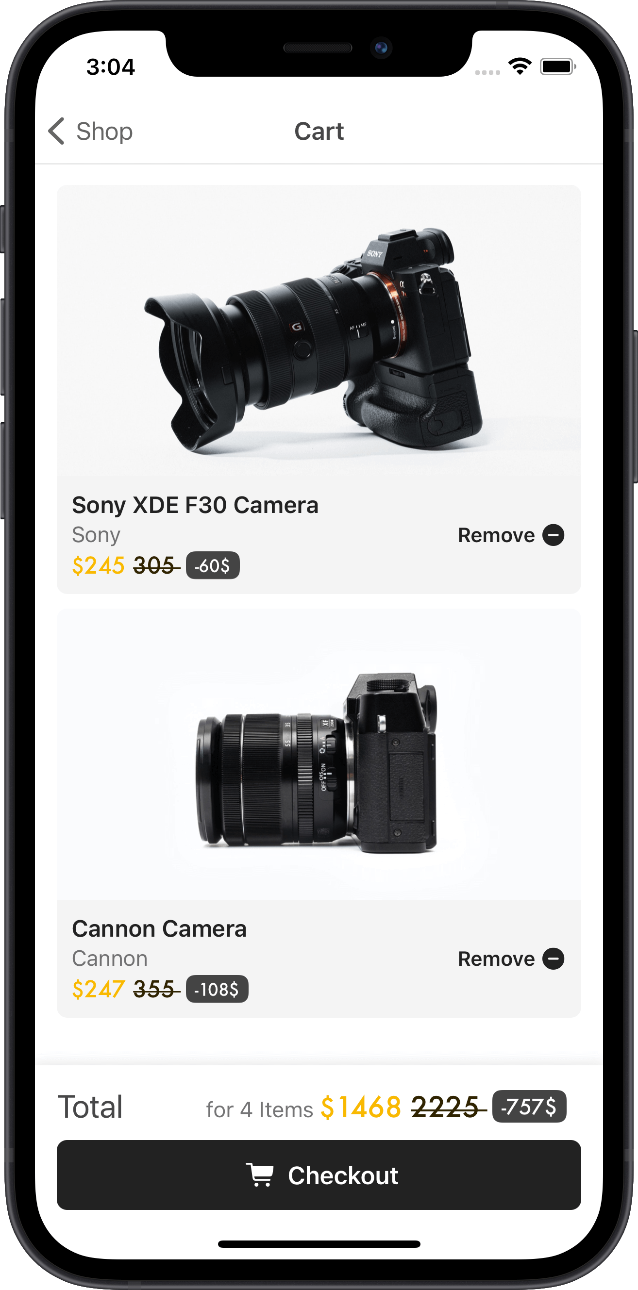 e-commerce, cannon, camera, sony