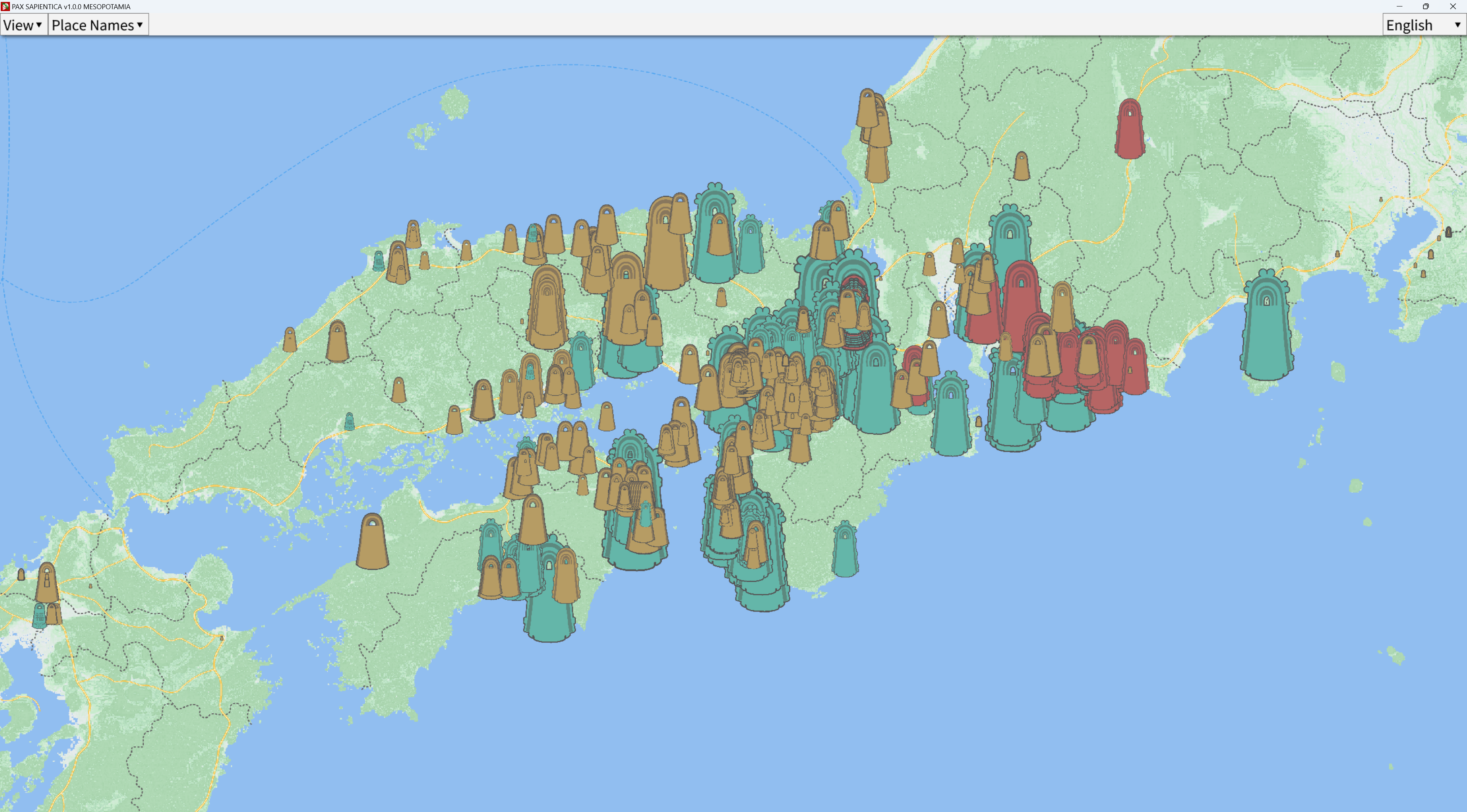 Distribution of bronze bells