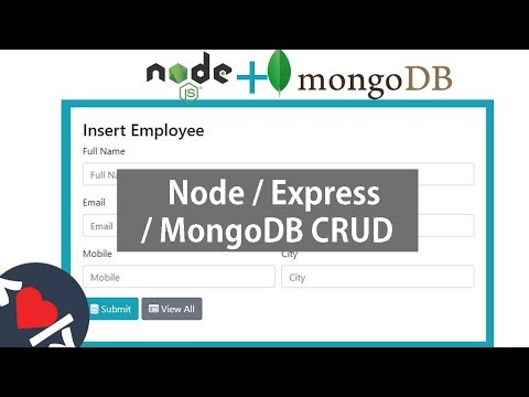 Video Tutorial for Node.js-Expess-MongoDB-CRUD