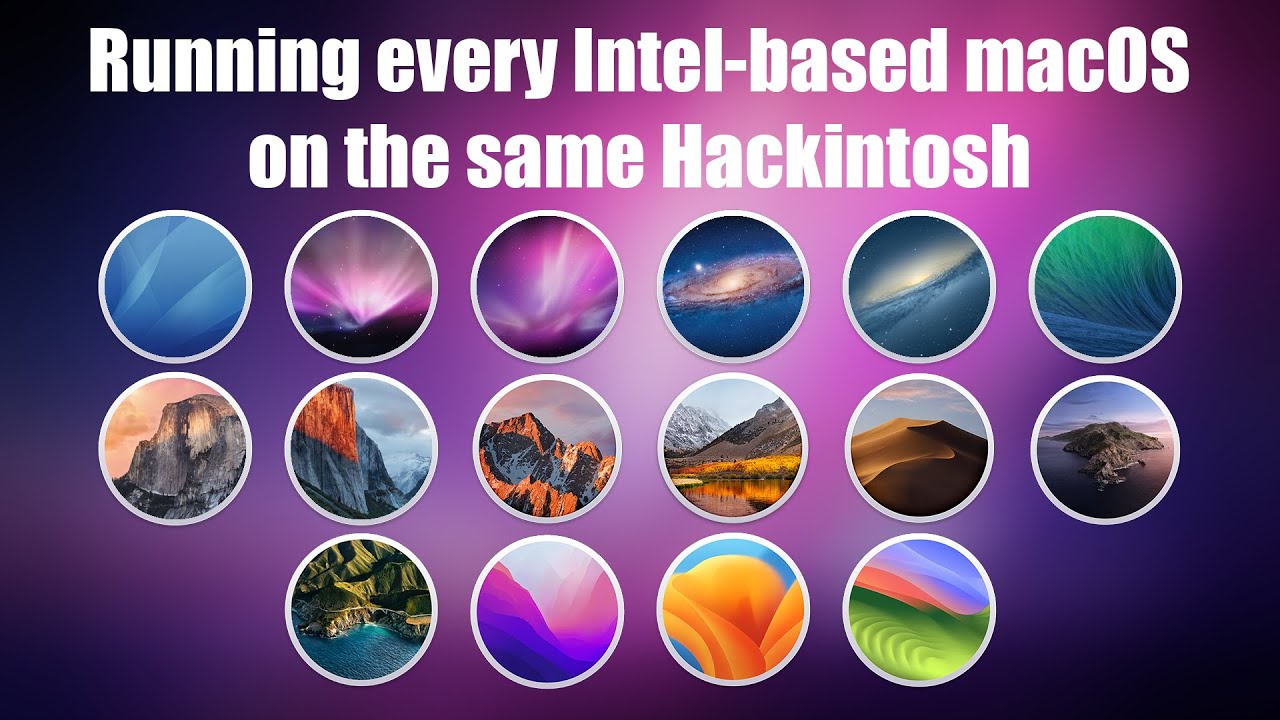 Running every Intel based macOS on the same Hackintosh (Timelapse)