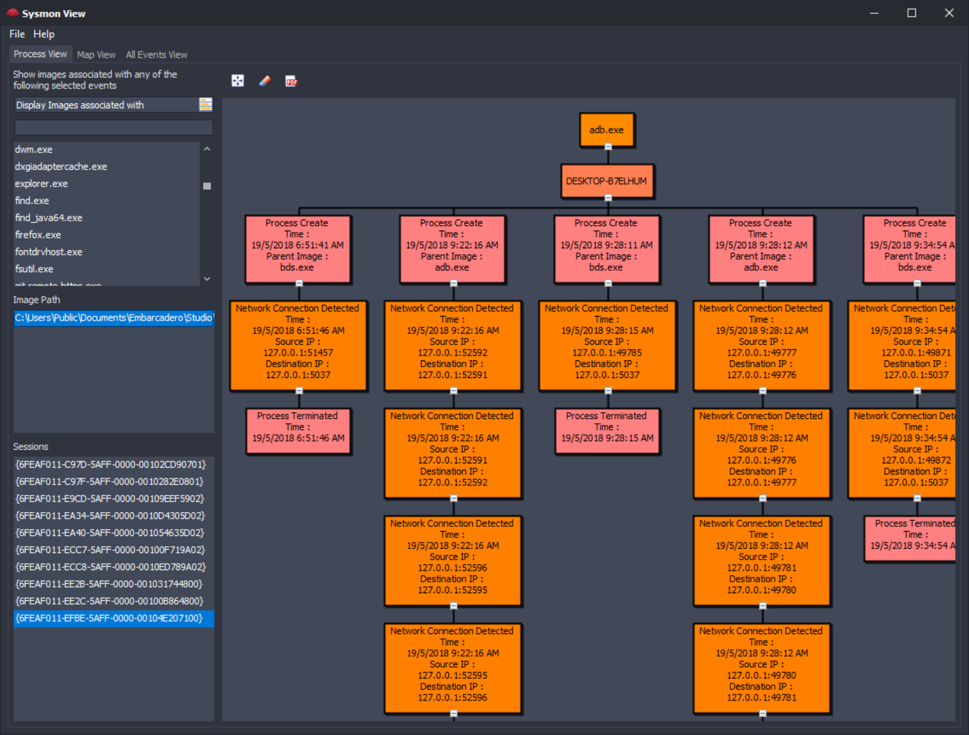 Sysmon View