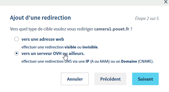 Redirections Ovh 2