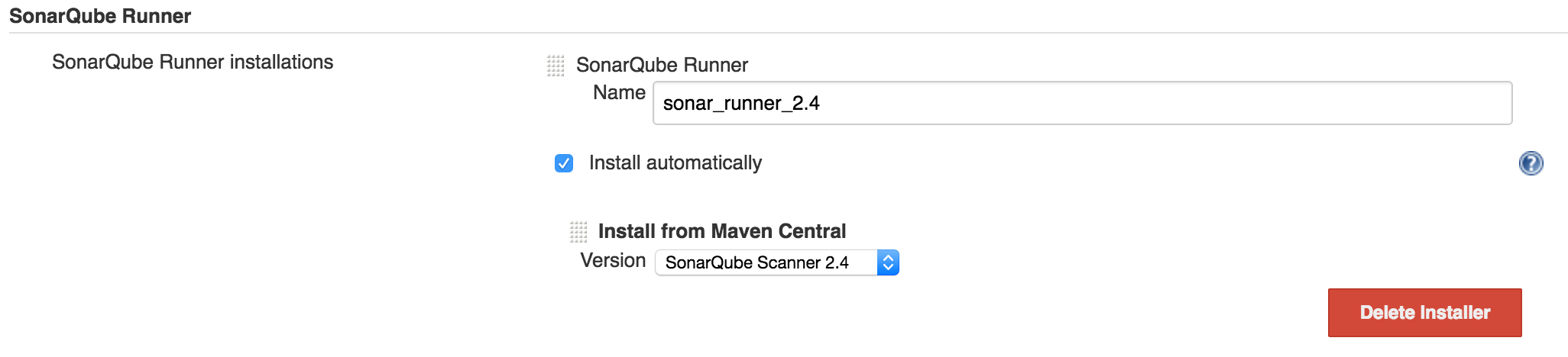 Jenkins SonarQube Plugin Configuration