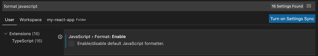 format Javascript