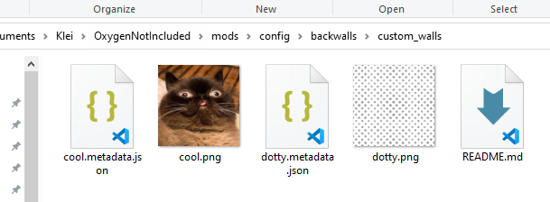 files in the folder