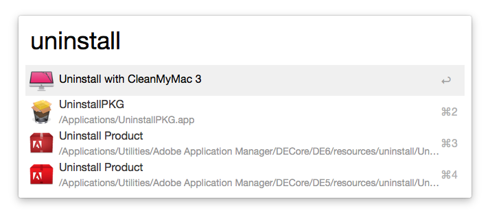 Uninstall with CleanMyMac 3