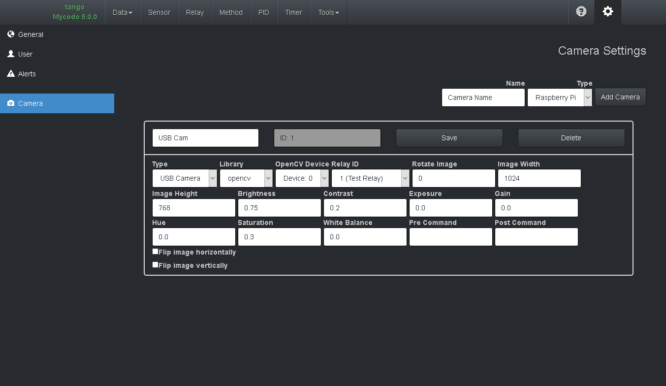 Camera Config