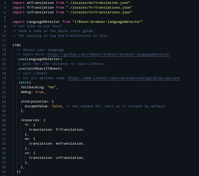 Internalization index file