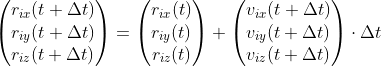 position vicsek equation