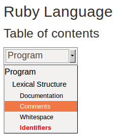 Nested options