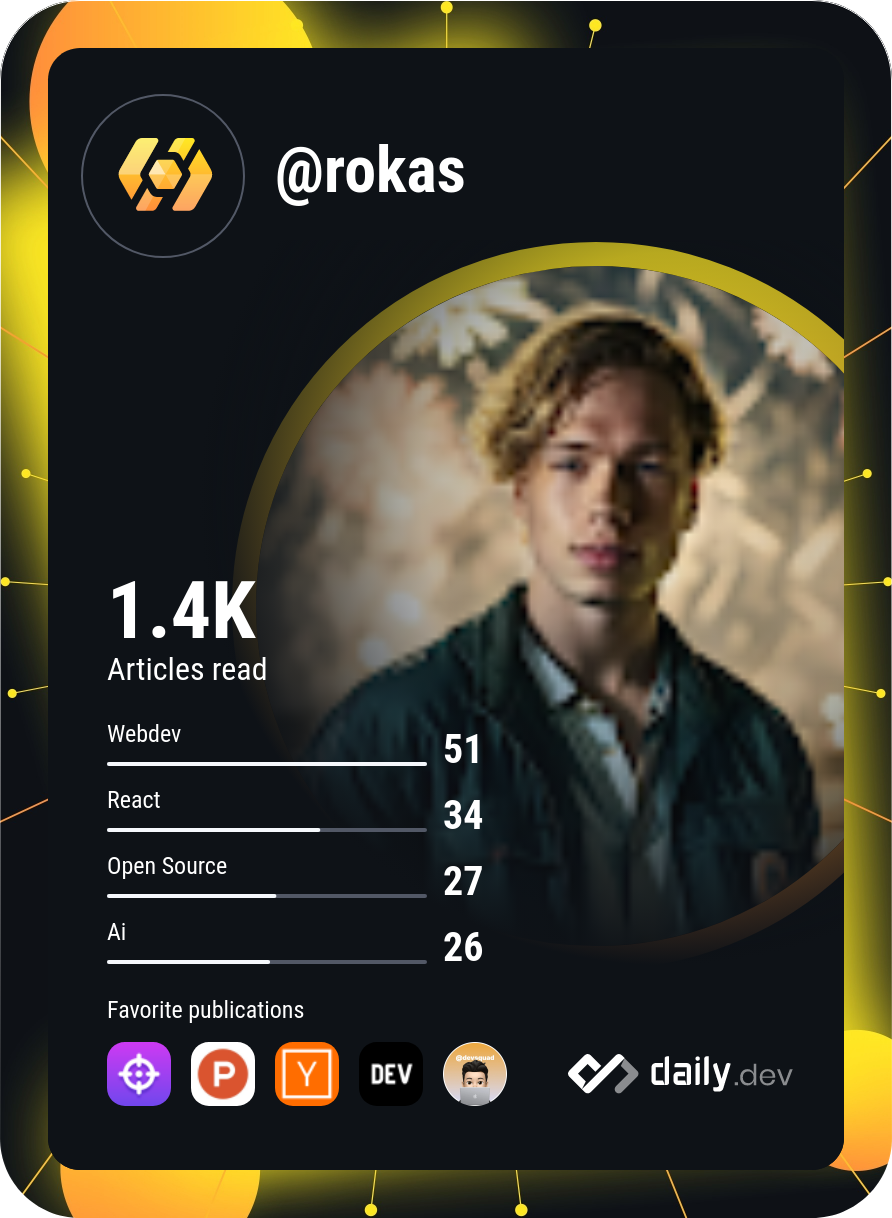 Rokas Tech's Dev Card