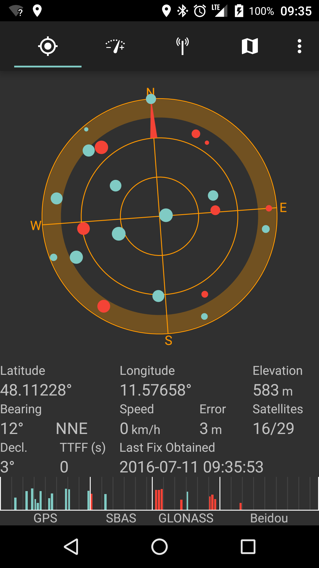 GPS view in SatStat