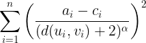 Cost function