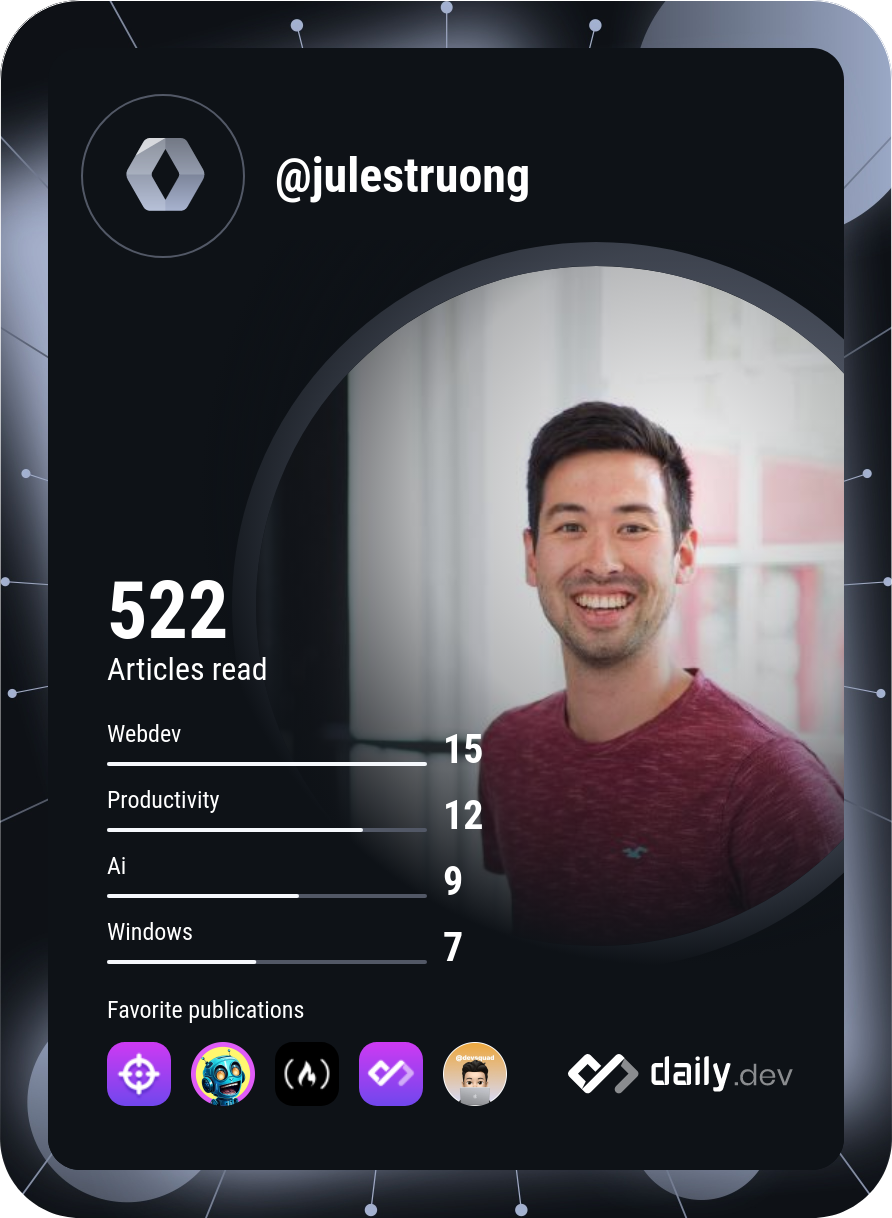 Julio T's Dev Card