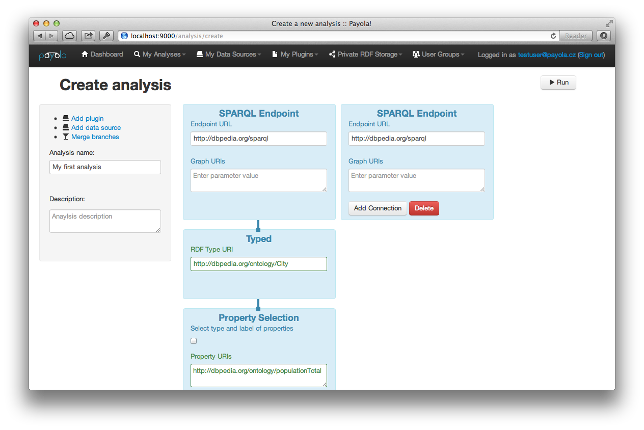 Create Analysis - Multiple Branches