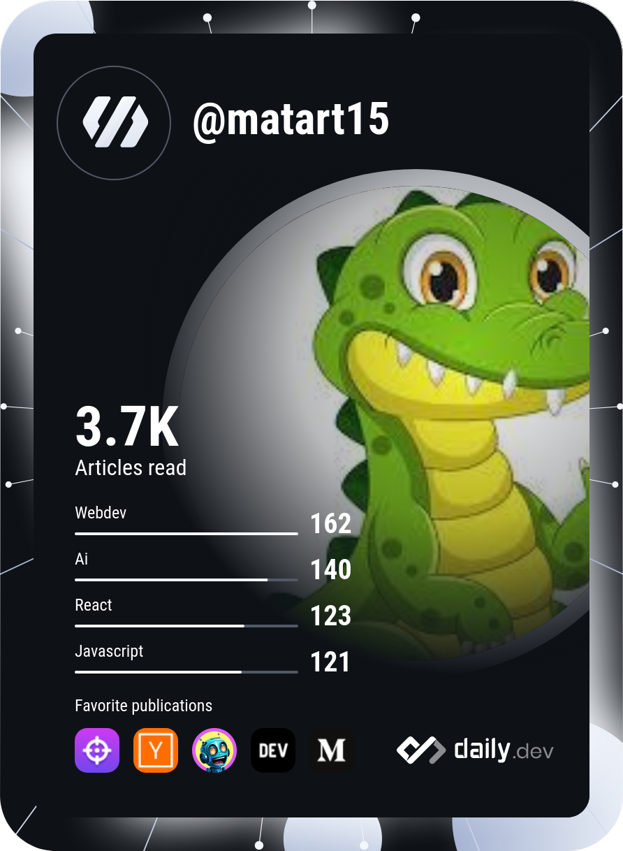 matar's Dev Card