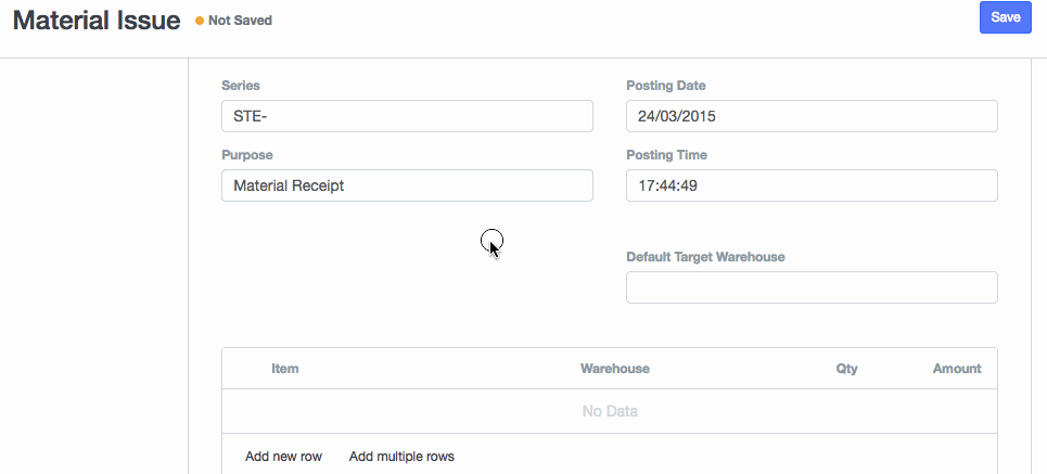 Stock Entry