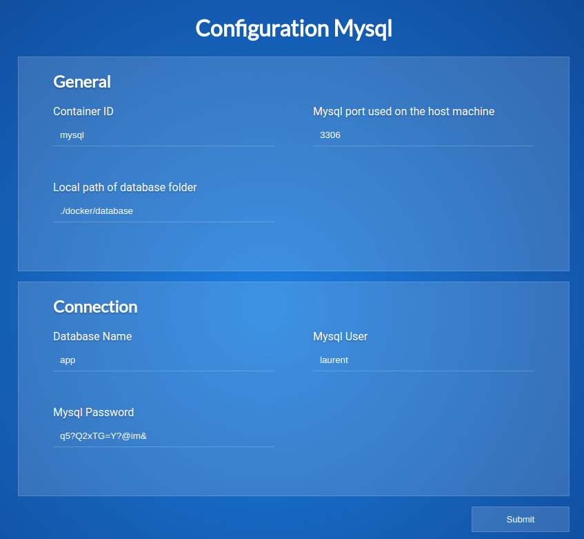 Mysql configuration