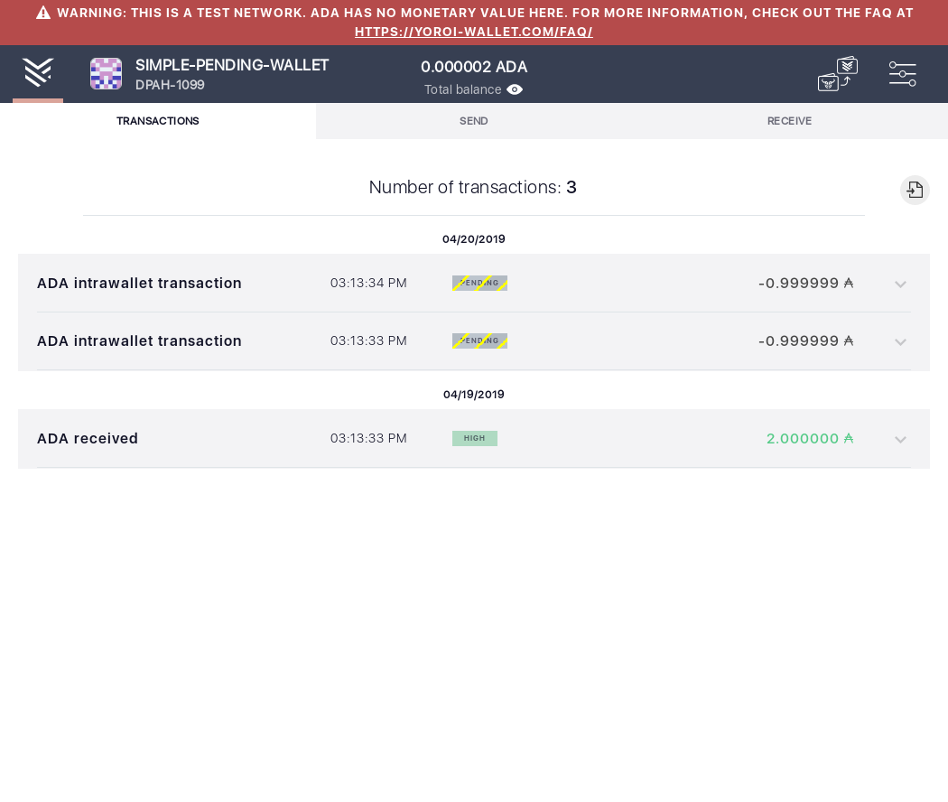 Open the tx history of an already loaded wallet IT105/6_55-I should see that the number of transactions is .png