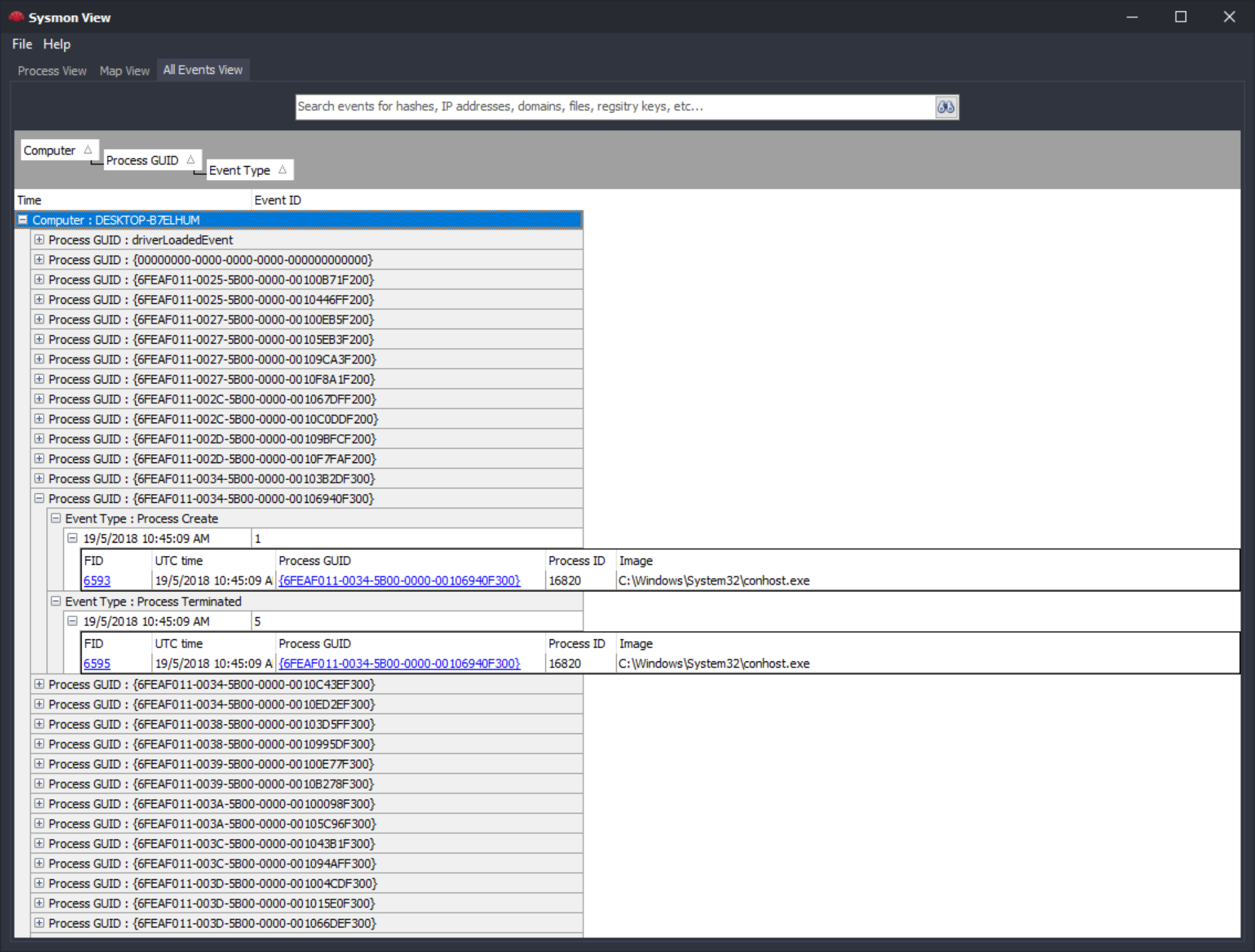 Sysmon View