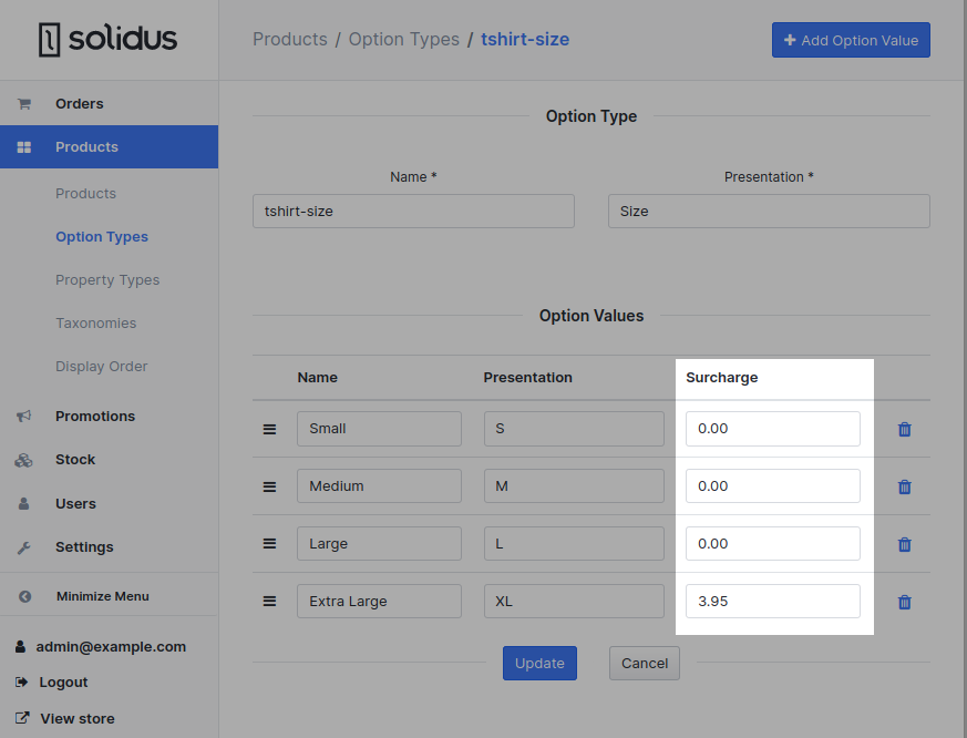 Backend Options