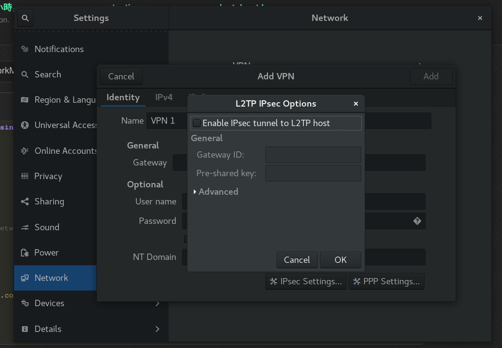 options of l2tp ipsec