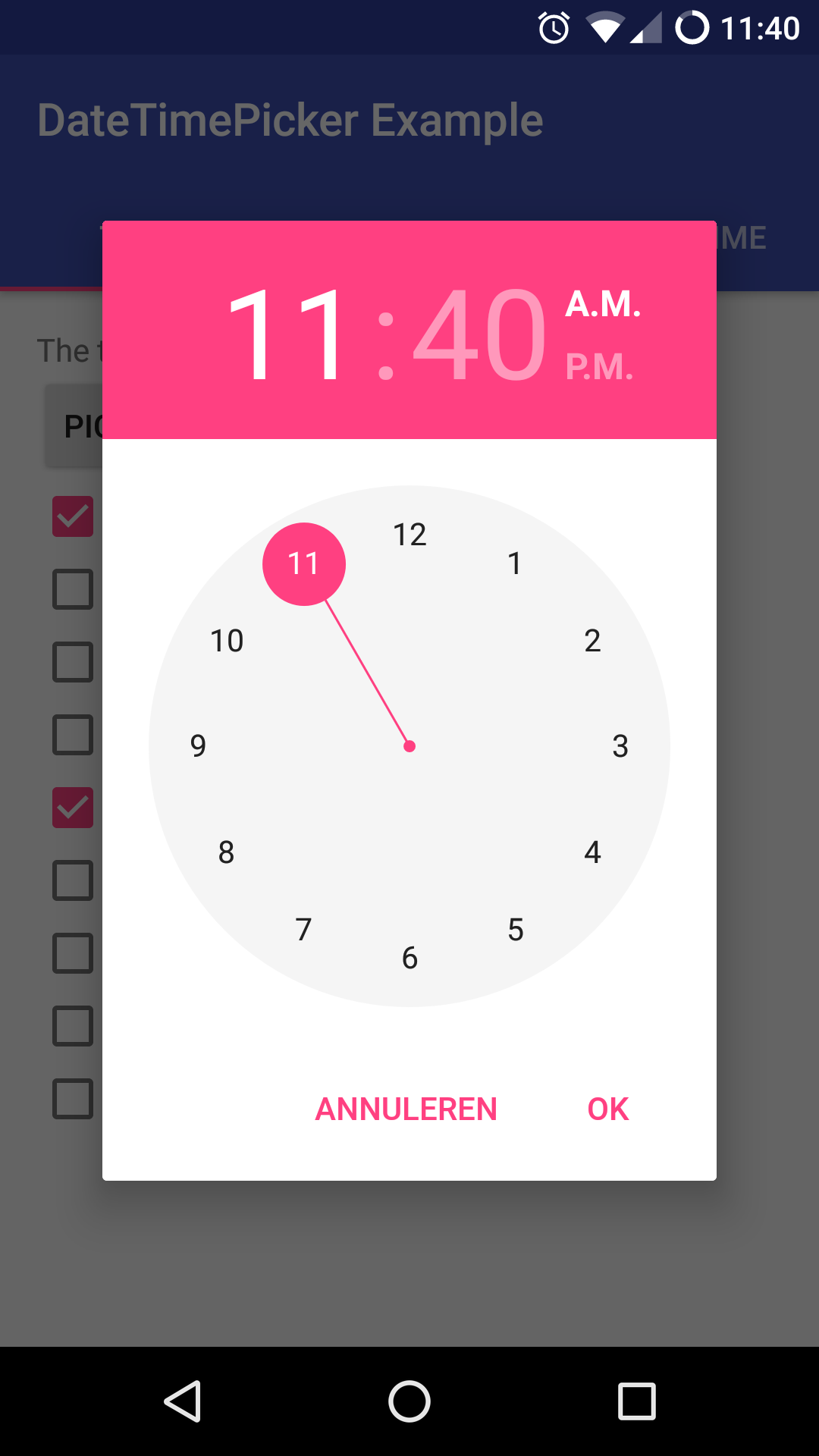 Time Picker