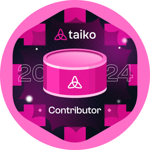 GitPOAP: 2024 Taiko Contributor GitPOAP Badge