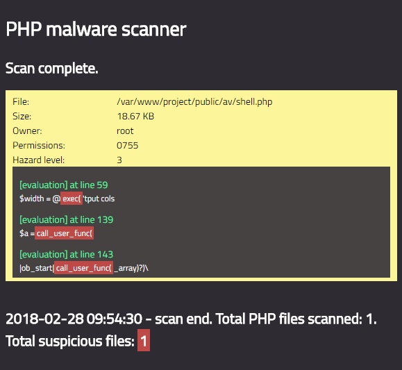 ollyxar php-malware-detector