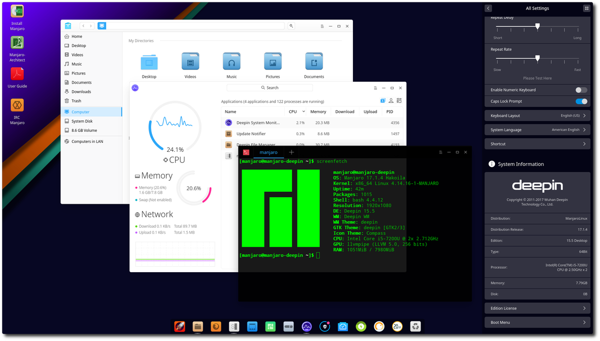 Manjaro Deepin