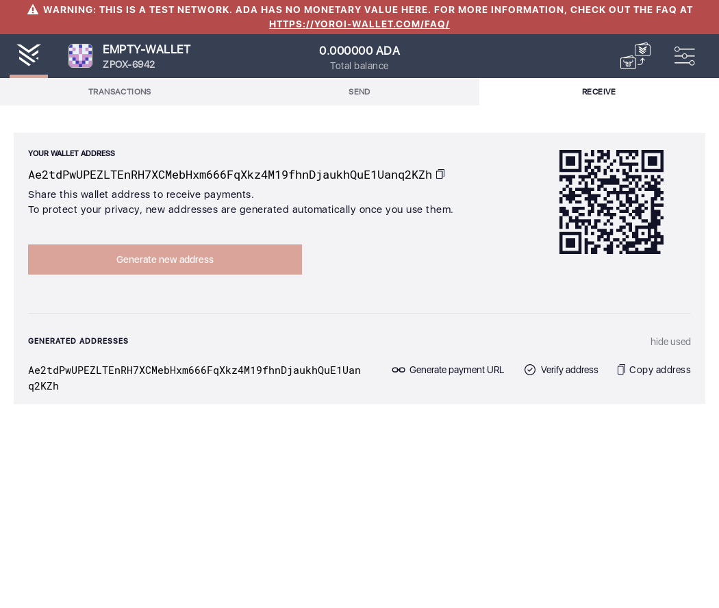 Ensure user can generate a wallet URI and copy it to clipboard IT107/4_9-I should see the Receive screen.png