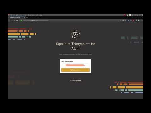 Atom Teletype Tutorial Video